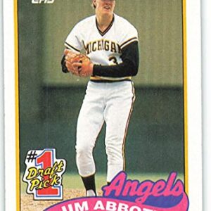 1989 Topps Tiffany #573 Jim Abbott MLB Baseball Trading Card