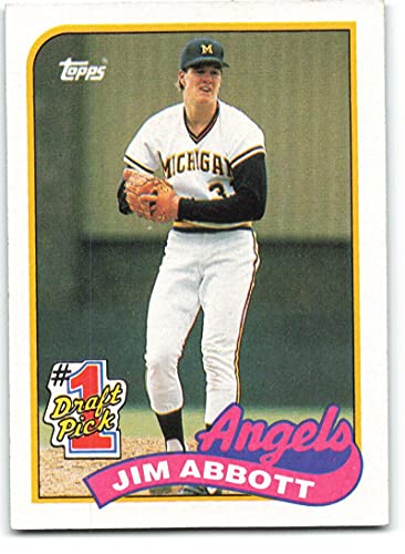 1989 Topps Tiffany #573 Jim Abbott MLB Baseball Trading Card