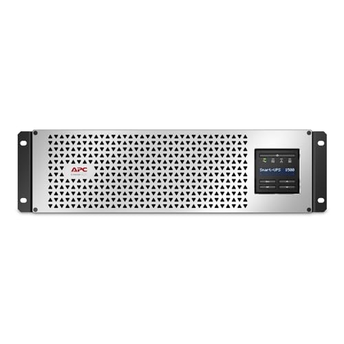 APC Smart-UPS 1500VA Lithium Ion UPS with SmartConnect, SMTL1500RM3UC, Pure Sine Wave, Short-Depth 120V Uninterruptible Power Supply