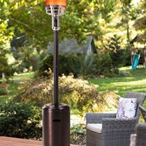 Sunjoy Lawrence Floor-Standing Patio Heater, 88", Bronze hammered finished