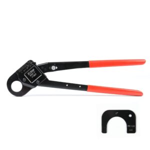 icrimp pex 1-inch crimping tool, for copper pex crimp rings and fittings, with go/no-go gauge,angled head,suits all us f1807 standards