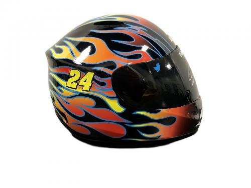 Jeff Gordon Axalta Flames (Brickyard 400) Signed Full Size Helmet JSA - Autographed NASCAR Helmets