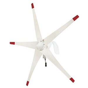 nature’s generator wind turbine includes 100 foot 12 awg cable, 5 blades, controller box for nature’s generator, land or marine use day and night