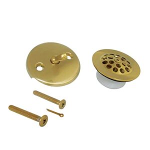 kingston brass dtl5305a7 grid tub drain kit, brushed brass,9.06 x 7.48 x 4.92