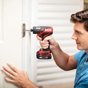 SKIL PWRCore 12 Brushless 12V 1/4 Inch Hex Cordless Impact Driver, Includes 2.0Ah Lithium Battery and Standard Charger - ID574403