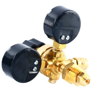 YaeTek Argon CO2 Regulators Gauges Gas Welding Regulator CGA580 Mig Tig Weld 0-4500PSI / 0-10BAR