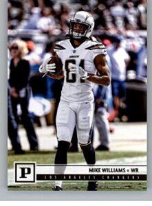 2018 panini nfl football #161 mike williams los angeles chargers official trading card