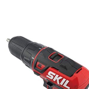 SKIL 2-Tool Kit: PWRCore 12 Brushless 12V 1/2 Inch Cordless Drill Driver and 1/4 Inch Hex Impact Driver, Includes Two 2.0Ah Lithium Batteries and One Standard Charger - CB738501