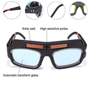 1 Pair Black Solar Auto Darkening Welding Goggle Safety Protective Welding Glasses Mask Helmet, Eyes Goggles Mask Anti-Flog Anti-glare Goggles