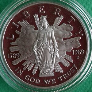 1989 s us mint congressional commemorative proof silver dollar $1 us mint dcam