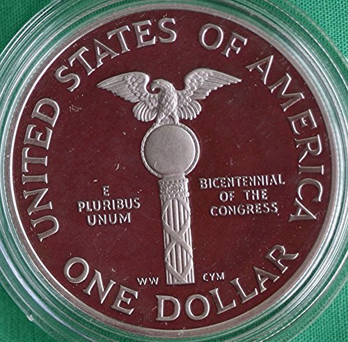 1989 S US Mint Congressional Commemorative Proof Silver Dollar $1 US Mint DCAM