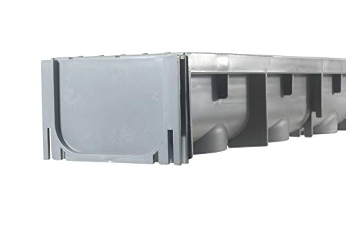 Drainage Trench - Channel Drain With Galvanized Steel Grate - 3 x 39" - (117" Total Length)