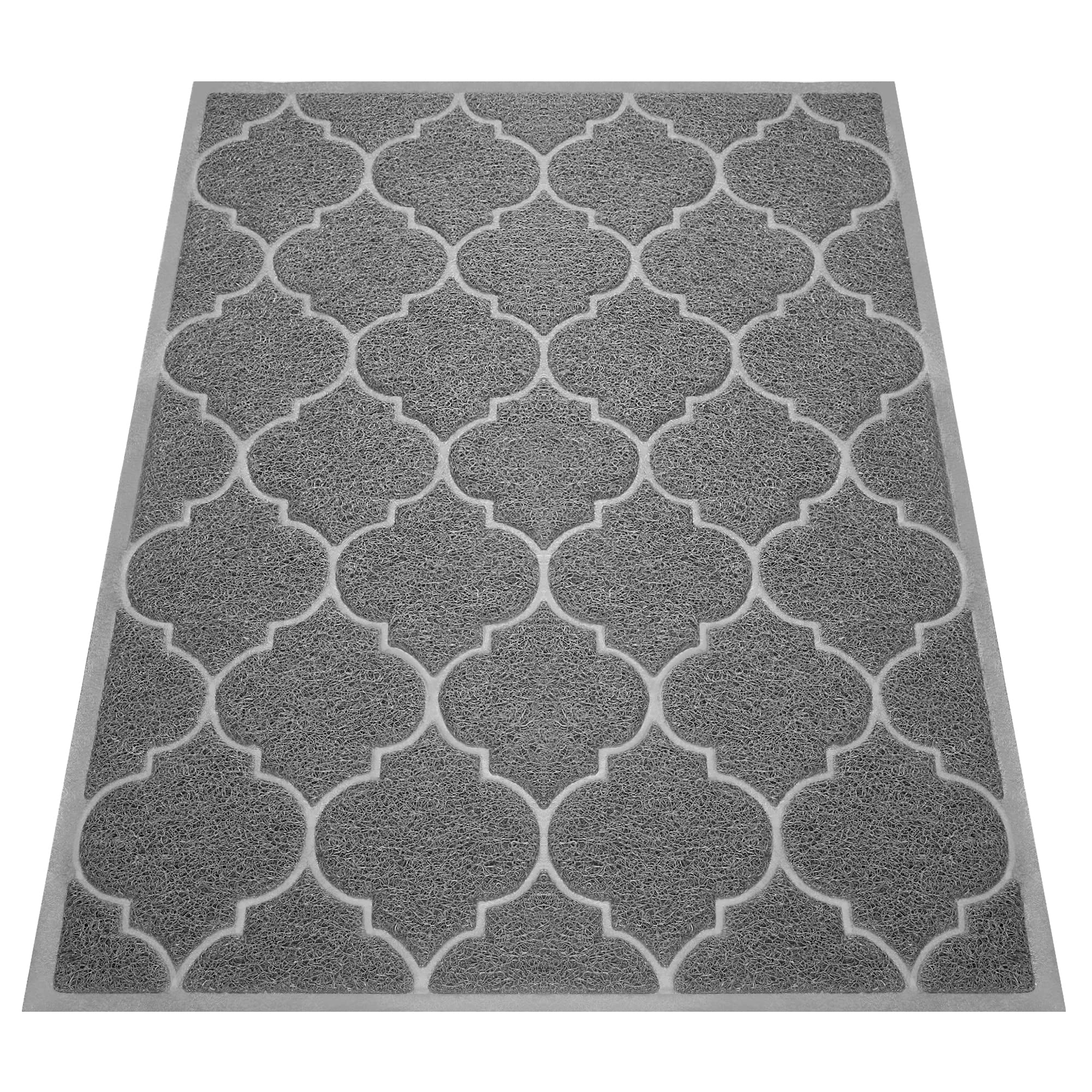 Cosyearn Large Door Mats,46x35 Inches XL Jumbo Size Outdoor Indoor Entrance Doormat, Waterproof, Easy Clean, Entryway Rug,Front Doormat Inside Outside Non Slip (Grey)