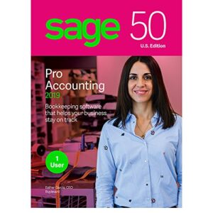 sage 50 pro accounting 2019 – essentials accounting for business – desktop software – organize finances – manage cash flow & costs – easy integration with microsoft productivity tools – safe & secure