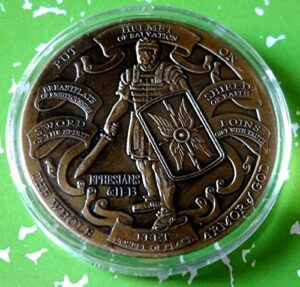 puhoon commemorative coin, put on the full armor of god/marine corps commemorative coins collectible gift, valuable coin for commemoration, 60#
