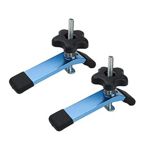 powertec 71168 t-track hold down clamp for woodworking, 5-1/2” l x 1-1/8” w, 2 pack
