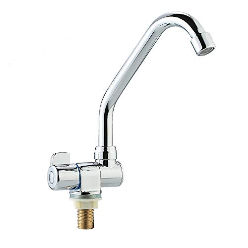 Foldable RV Faucet Rotating Single Handle Deck/Wall Mounted RV Kitchen Tap