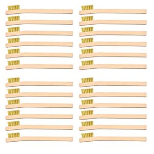24 pack brass wire brush tooth brushes