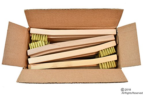 24 Pack Brass Wire Brush Tooth Brushes