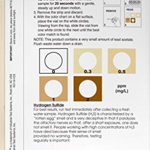 Industrial Test Systems 481167 WaterWorks Hydrogen Sulfide Water Test Strips, 30 foil Packed Tests
