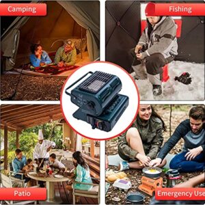 Hotaitai Outdoor Butane Heater Portable Propane Heater Adjustable Outdoor Gas Heaters with Convenient Handle for Ourdoor Camping Job Site Hunting and Tailgates CE Certified,Green…