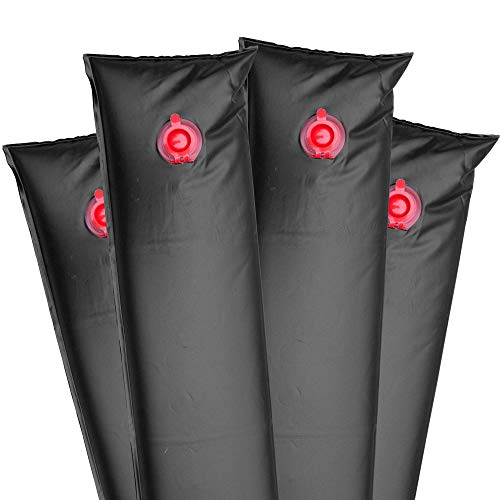 Pool Mate 1-3804--BLK-04 Pool Cover Water Bags, 4-Pack, 4 ft. Black Single Chamber, 16 Gauge