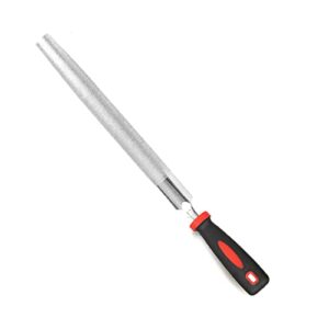 yklp 8inch diamond coated half round file plastic handle hand tools for grinding on glass, stone, marble, rock, bone 120 grit2