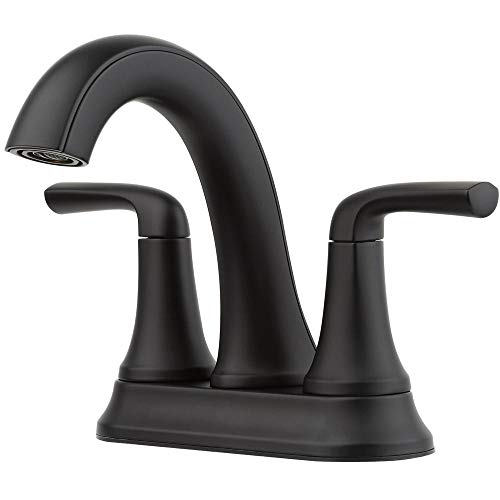 Pfister LF-048-LRBB Ladera 4 in. Centerset 2-Handle Bathroom Faucet in Matte Black