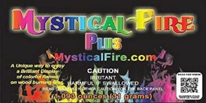 mystical fire plus campfire fireplace colorant packets (6 pack, mystical fire plus)