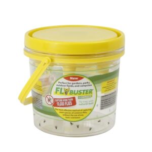 flybuster fly trap - outdoor living, non-toxic fly and pest control trap, 1-liter, compact