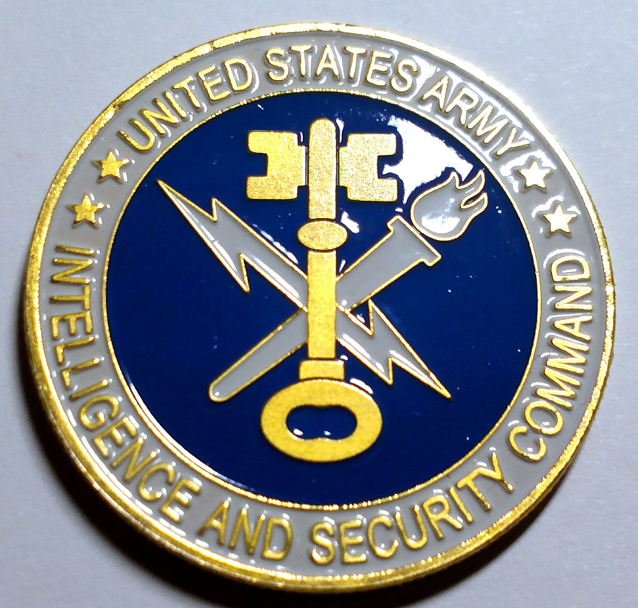 Army Intelligence and Security Command INSCOM Government Colorized Challenge Art Coin