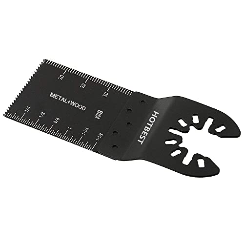 HOTBEST 50 Pack Bi-Metal Oscillating Multi Tool Quick Release Saw Blades Multitool Blade Fits for Porter Cable,Rockwell,Makita,Black & Decker Dremel etc.