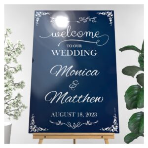 welcome to our wedding, custom wedding sign, wedding welcome sign, chalkboard sign, wedding party signs, handmade party supply, custom banner and sign