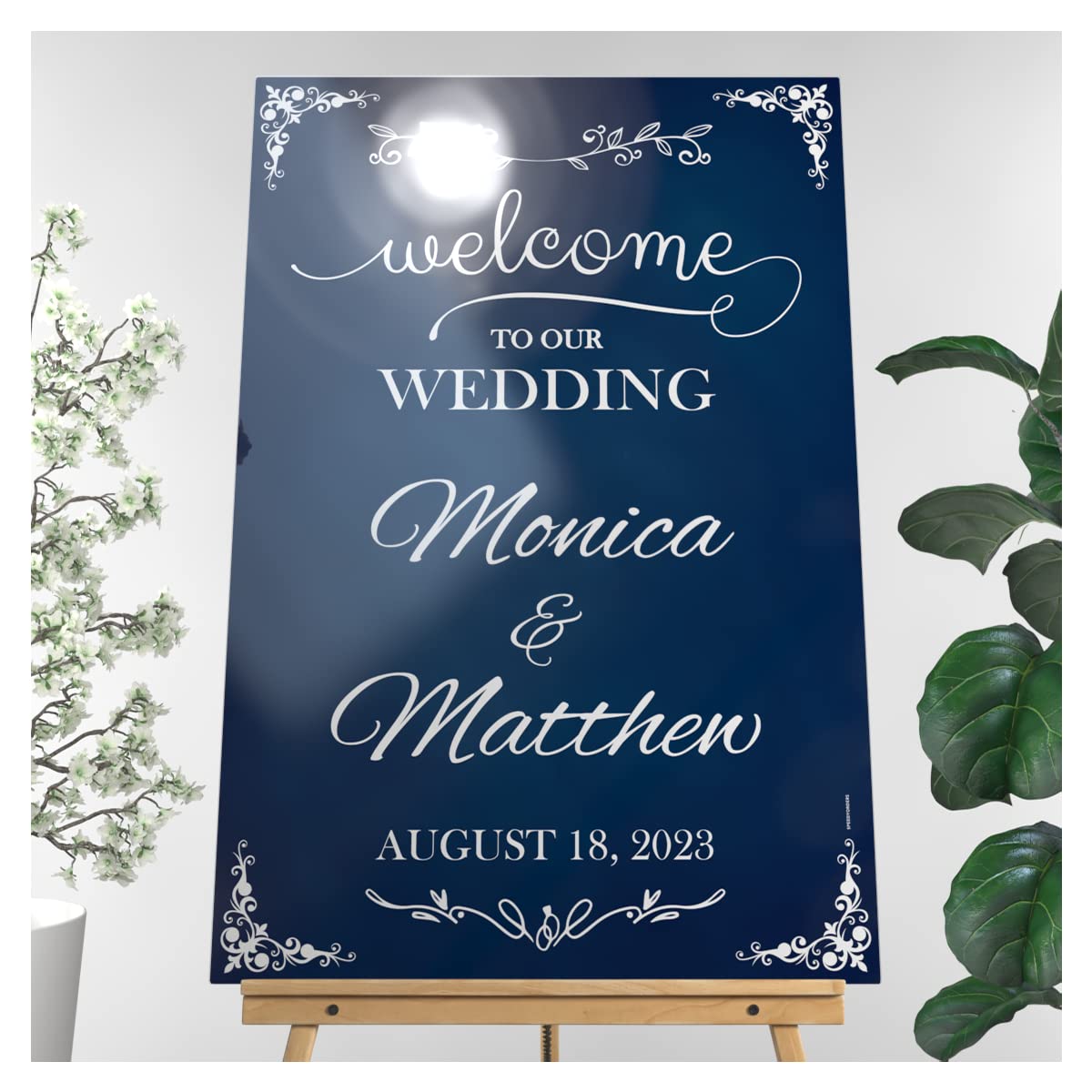 Welcome to Our Wedding, Custom Wedding Sign, Wedding Welcome Sign, Chalkboard Sign, Wedding Party Signs, Handmade Party Supply, Custom Banner and Sign