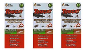 tomcat household pest glue boards, (for roaches, insects, scorpions, and spiders) (3 pack)