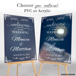 Welcome to Our Wedding, Custom Wedding Sign, Wedding Welcome Sign, Chalkboard Sign, Wedding Party Signs, Handmade Party Supply, Custom Banner and Sign