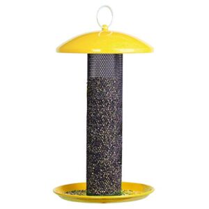 perky-pet yssf00347 shorty finch bird feeder, yellow