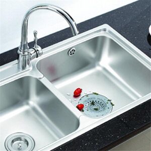 Durable Silicone Flower Hollowed Sink Strainer Filter Bath Kitchen Drain Cover - Beige