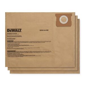 dewalt dxva19-4102 dust bag fits for 12-16 gallon wet/dry vacuum compatible with dxv12p dxv14p dxv16p dxv16pa dxv16s,3 pack