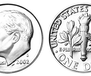 2002 S Roosevelt Proof Silver Dime 10c US Mint DCAM