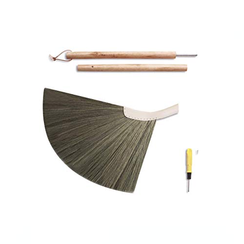 SWEEPY Light - Indoor Grass Broom - Long Handle Broomstick for House, Garage, Office, Lobby Room, Kitchen