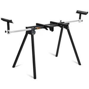 workess light weight universal miter saw stand 330 lbs load capacity black and grey wk-ms050b single pack