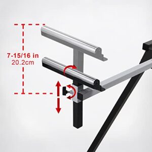 WORKESS Light Weight Universal Miter Saw Stand 330 Lbs Load Capacity Black and Grey WK-MS050B Single Pack