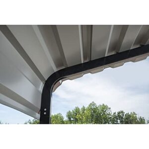 Arrow Carports Galvanized Steel Carport, Full-Size Metal Carport Kit, 12' x 24' x 7', Charcoal