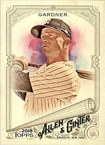 2018 Allen and Ginter #308 Brett Gardner New York Yankees Baseball Card - GOTBASEBALLCARDS