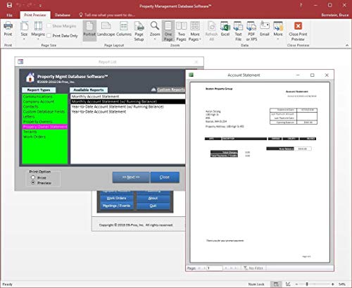 Property Management Accounting Software: Property Management Database Software 2023 | 8GB USB Memory Stick (8GB)