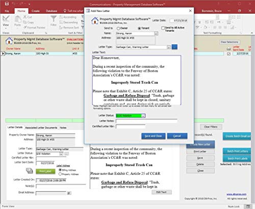 Property Management Accounting Software: Property Management Database Software 2023 | 8GB USB Memory Stick (8GB)