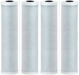premium countertop water replacement filter compatible for ecosoft for use in the countertop ecosoft water filters, pack of 4 by cfs