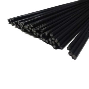 polypropylene pp plastic welding rods-black-20 feet (20-pack of 12-inch, 1/8in or 3mm dia)