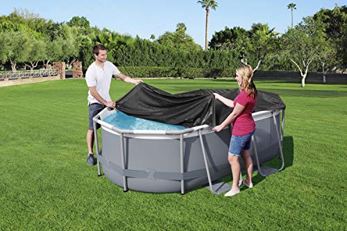 Bestway 58424 Flowclear Swimming Pool Cover, 9ft 10, Black